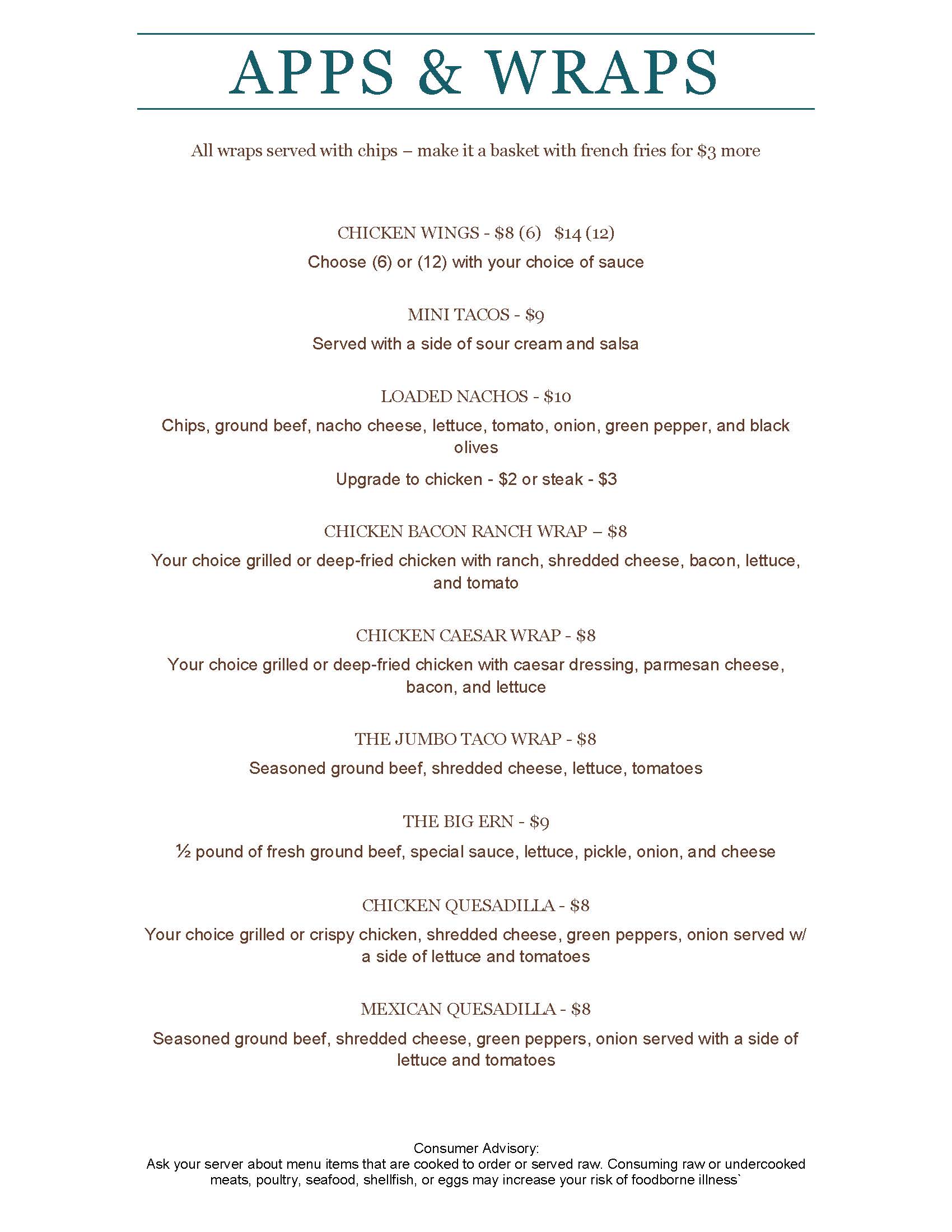 Menu Page 2