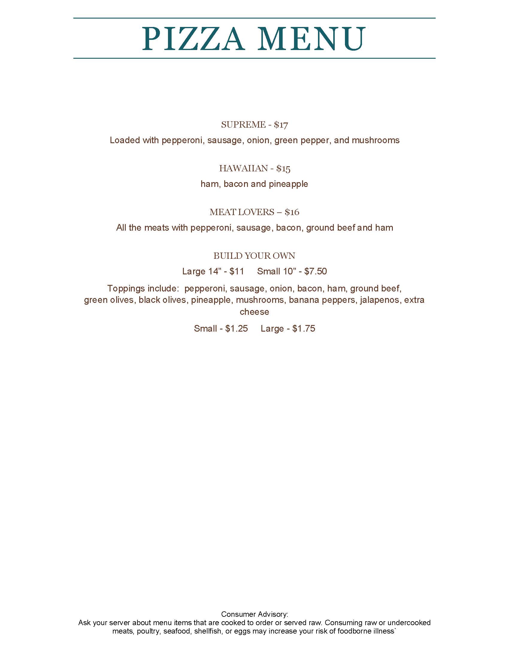 Menu Page 4